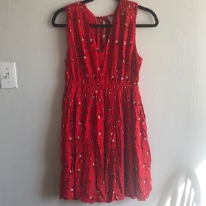 Madewell Red Swing Dress